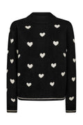 Faith Pullover 206655 | Schwarz W. Moonbeam Melange | Strickjacke von Freequent