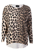 Alma Ls Top | Big Lux Leo Fossil | Bluse von Liberté
