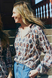 Nomes Blouse 206527 | Moonbeam W. Baked Apple | Bluse fra Freequent