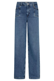 Colette Lyon Jeans  Regular | Mid Blue | Jeans fra Mos Mosh