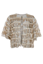 Crystal Sequin Jacket | Golden | Jakke fra Black Colour