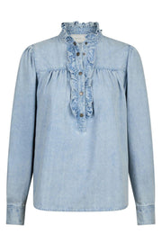 Justine Denim Shirt | Light Blue | Skjorte fra Neo Noir