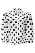 Flora Blouse | White Black Big Dot | Bluse fra Liberté – nedsat
