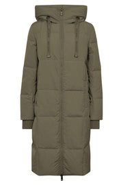 Nova Square Down Coat | Dusty Olive | Jakke fra Mos Mosh