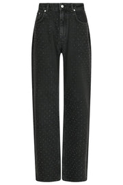 Simona Bedazzled Pants | Black | Bukser fra Neo Noir