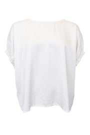 Mabel Blouse | Off White | Bluse fra Black Colour