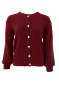 Bella Knit Cardigan | Plum | Strik fra Black Colour