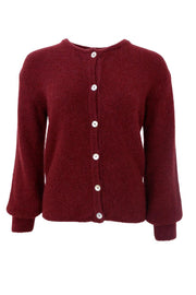 Bella Strickjacke | Pflaume | Strickmode von Black Colour