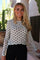 Mesh Ls Tshirt | Ivory Black Flock Heart | Bluse fra Liberté