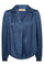 Aldo Monogram Blouse | Ensign Blue | Bluse fra Mos Mosh
