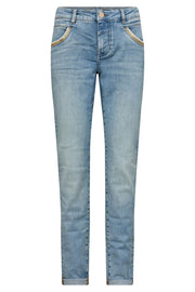 Naomi Light Perla Jeans  Regular | Light Blue | Jeans fra Mos Mosh