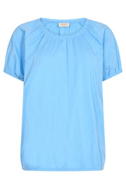 Betina Ss Solid | Vista Blue | T-Shirt fra Freequent