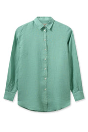 Karli Linen Shirt | Wasabi | Skjorte fra Mos Mosh