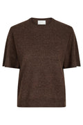 Missy Knit Tee 161927 | Brown Melange | Knitwear fra Neo Noir – nedsat