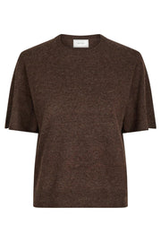 Missy Knit Tee 161927 | Brown Melange | Knitwear fra Neo Noir