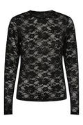 Isa Ls Spitzenbluse | Schwarz | Bluse von Liberté
