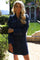 Asta Ls Vneck Dress | Blue Denim | Kjole fra Liberté