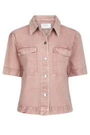 Tiki Solid Shirt | Ash Rose | Bluse fra Neo Noir