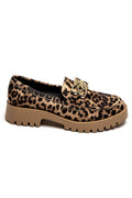 Leo Buckle Loafers | Leopard | Loafer fra Lazy Bear