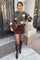 Zella Heart Knit  | Light Maroon