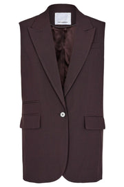 Vola Single Oversize Vest 30047 | Mocca | Blazer fra Co'couture