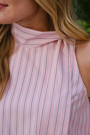 Veda Stripe Top | Rose | Bluse fra Neo Noir