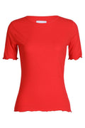 Natalia Ss Bluse | Tomatenrot | Bluse von Liberté
