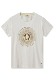 Nori O-SS Tee | Ecru | T-shirt fra Mos mosh