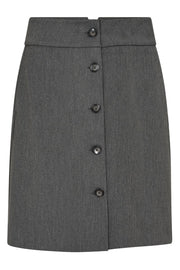 Rica Halin Skirt | Dark Grey Melange  | Nederdel fra Mos Mosh