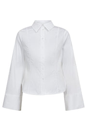 Sanna Bell Sleeve Shirt 35903 | White | Bluse fra Co'couture