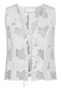 Alboa Stickerei Top | Off White | Bluse von Neo Noir