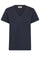 Dala V-SS Basic Tee | Salute Navy | T-shirt fra Mos Mosh