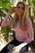 Natalia Ls Round Neck  Blouse | Dusty Rose | Bluse fra Liberté