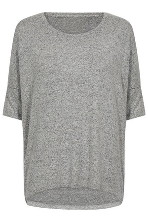 Lora Ss Bluse | Grau | Bluse von French Laundry