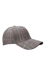 Maizah Chequered Cap | Black | Hats fra Black Colour