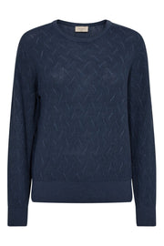 Dodo Pullover 204449 | Vintage Indigo | Strik fra Freequent