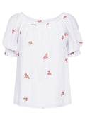 Stream Bluse 206178 | Brilliant White W. Coral Blush | Bluse von Freequent