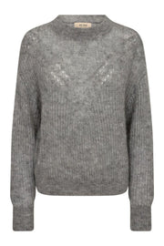 Sigva Mohair Knit | Grey Melange | Strik fra Mos Mosh