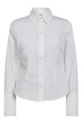 Sanna Pearl Cuff Shirt 35759 | White | Bluse fra Co'couture