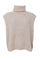 Dell Roll Neck Knit Vest | Natural | Strik fra Black Colour