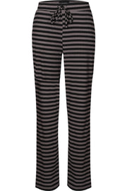 Natalia Straight Pants | Black Dark Grey Stripe | Bukser fra Liberté