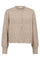 Row Pointelle Puff Cardigan 32152 | Off white | Strik fra Co'couture