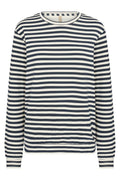 Tini Stripe Sweat | Blau | Bluse von Statebird – nedsat