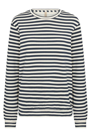 Tini Stripe Sweat | Blau | Bluse von Statebird