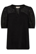 Lara Blouse | Black | Bluse fra Freequent – nedsat