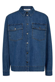 Delina Denim Shirt 35724 | Dark Denim | Bluse fra Co'couture