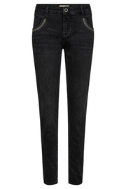 Naomi Salute Jeans Regular | Black | Jeans fra Mos Mosh
