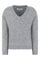 SRAllison V-Neck Knit | Medium Grey Melange | Strik fra Soft Rebels