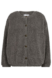 NewCC Timmy Teddy Jacket | Mid Grey | Jakke fra Co'Couture