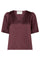 Largo Heavy Sateen Blouse | Burgundy | Bluse fra Neo Noir